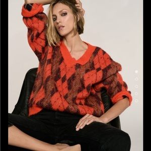 ✨NEW w TAGS✨Zara Argyle Sweater 🍁🍂🍃🍁🍂🍃